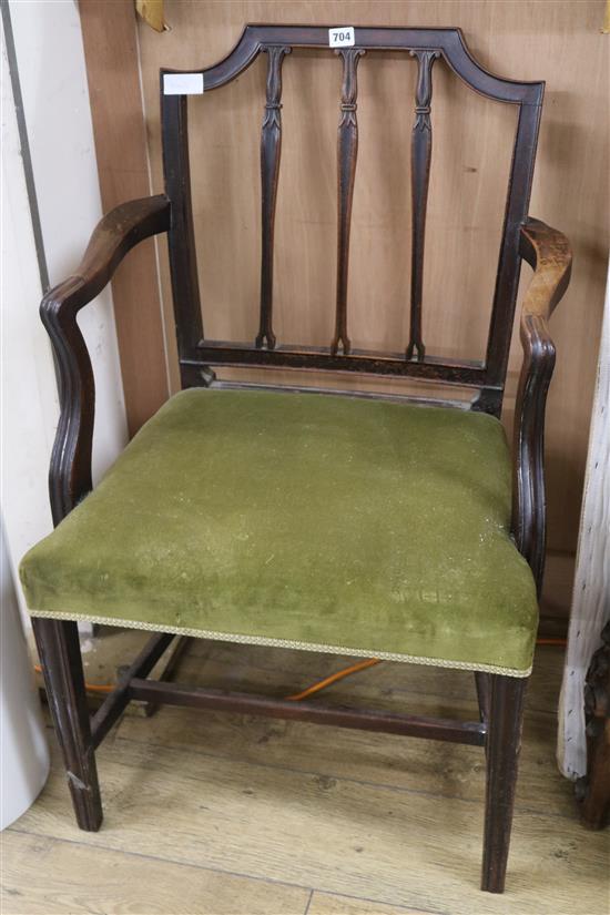 A Georgian carver chair